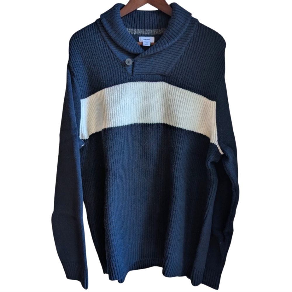 Old Navy sweater Men's Size XXL Textured-Knit Shawl-Collar